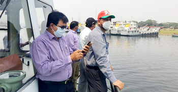 শীতলক্ষ্যায় লঞ্চডুবি: মন্ত্রণালয়ের তদন্ত কমিটির ঘটনাস্থল পরিদর্শন