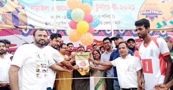 স্বাধীনতার সুবর্ণ জয়ন্তী উপলক্ষে নড়াইলে ভলিবল টুর্নামেন্ট