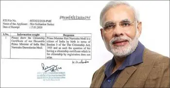 Modi has no citizenship certificate, he’s Indian by birth: PMO
