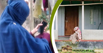 টাঙ্গাইলে স্ত্রীর অধিকার ও বিয়ের দাবিতে দুই নারীর অনশন