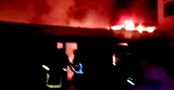 নরসিংদীতে দুর্বৃত্তের আগুনে পুড়লো আওয়ামী লীগ অফিস