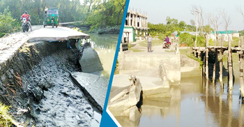 নিঝুম দ্বীপের ভাঙা সড়ক-সেতুতে দুর্ভোগ চরমে