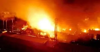 Fire breaks out at city market