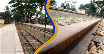 মরিচা ধরেছে রেললাইনে