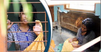 শিকলে বাঁধা দুরন্ত কিশোরী আল্পনার জীবন