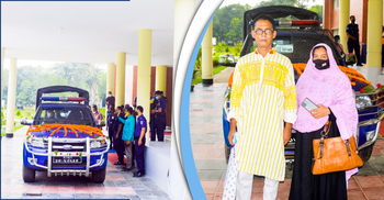 পুলিশ সদস্যের রাজকীয় বিদায়