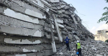 Nigeria building collapse: Race to find survivors as dozens still missing