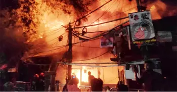 Nilkhet book shops catch massive fire