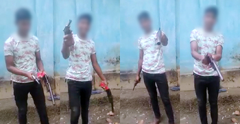 নোয়াখালীতে দুই আগ্নেয়াস্ত্র হাতে কিশোরের ভিডিও ভাইরাল