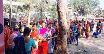 ১৮ বছর পর ভোট দিতে পেরে খুশি বলরামপুরবাসী