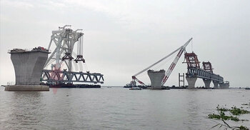 33rd span of Padma Bridge installed