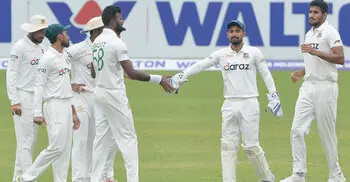 Pakistan declare after Fawad, Rizwan hit fifties
