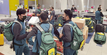 Pakistan team arrives in Dhaka for a bilateral series