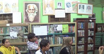 পাঠাগারটি যেন বই ও সংস্কৃতিপ্রেমীদের এক মিলনস্থল