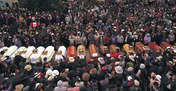 Police officer burned to death amid anti-govt unrest in Peru