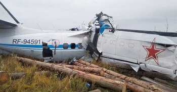 16 feared dead after plane crashes in Russia