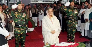 PM pays homage to Bangabandhu on Homecoming Day
