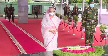 PM pays homage to Bangabandhu on AL founding anniversary