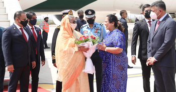 PM Hasina arrives in New Delhi on 4-day visit