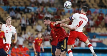 Lewandowski gives Poland 1-1 draw against Spain at Euro 2020