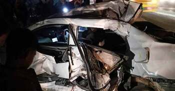 ট্রাকের সঙ্গে সংঘর্ষে প্রাইভেটকারের দুই যাত্রী নিহত