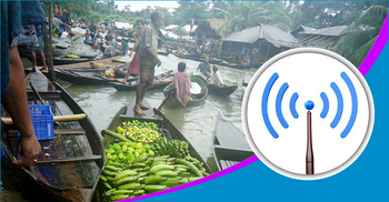 ভাসমান বাজারে ফ্রি ওয়াইফাই!