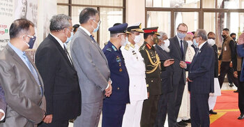 President returns home after overseas treatment