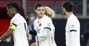 Icardi salvages a point for 10-man PSG at Lorient