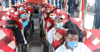 Public transport to run at half capacity