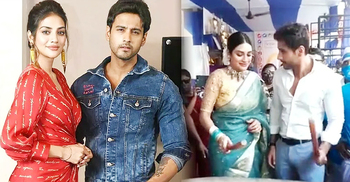 এবার স্বামী যশের সঙ্গেই পূজার মণ্ডপে নুসরাত