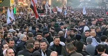 Thousands in Baghdad attend Qassem Soleimani funeral