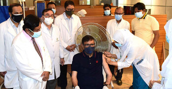 Quader receives second dose of Coronavirus vaccine