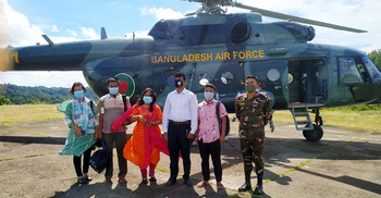 হেলিকপ্টারেই দুর্গম পাহাড়ে পৌঁছাবে টিকার দ্বিতীয় ডোজ