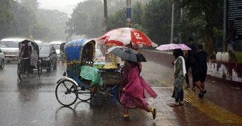 Rain or thunder showers over the country likely
