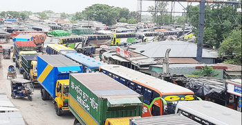 দৌলতদিয়ায় যানবাহনের সাড়ে ৬ কিলোমিটার লাইন