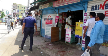 রাজবাড়ীতে আজও লকডাউন চলছে ঢিলেঢালাভাবে