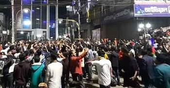 রাজশাহীর রাজপথে বিজয়ের উল্লাস