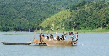 কাপ্তাই হ্রদে মাছ ধরায় নিষেধাজ্ঞা বাড়ল