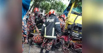 3 killed as truck rams into auto-rickshaws