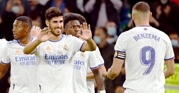 Hat-trick for Asensio as Real score six