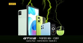 realme GT NEO2 in NEO Green: art combining nature and technology