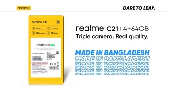 realme C21 with TUV Rheinland Quality Certification now fully ‘Made in Bangladesh’