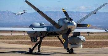 US drone crashes after encounter with Russian jet