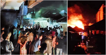 চৌদ্দগ্রামে চার দোকানে আগুন, কোটি টাকা ক্ষতি