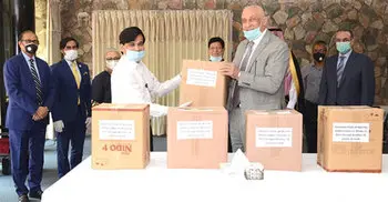 Muslim countries’ envoys donate 6 tonnes food for destitute