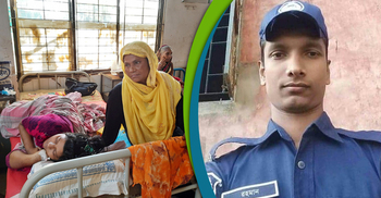 গৃহবধূকে মৃত্যুর কাছ থেকে ছিনিয়ে আনলেন কনস্টেবল রানু