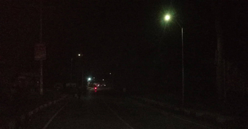 নষ্ট সড়কবাতিতে ভুতুড়ে মহাসড়ক