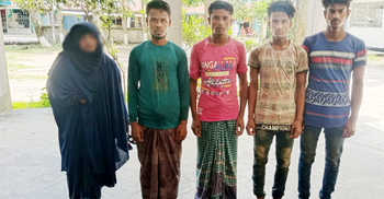 ভাসানচর থেকে পালিয়ে আসা ৫ রোহিঙ্গা আটক
