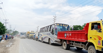 ঢাকা-সিলেট মহাসড়কে নিত্যসঙ্গী ৮ কিমিতে যানজট