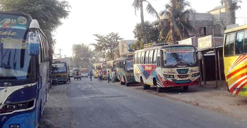 মালিক সমিতির দ্বন্দ্বে সাতক্ষীরা-যশোর বাস চলাচল বন্ধ